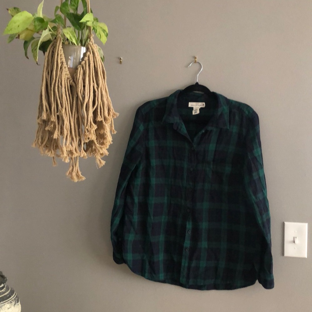 Button down flannel shirt